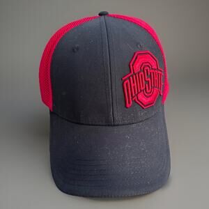 Ohio State Buckeyes NCAA Fitted L/XL Adult Red Black Hat Cap OSU